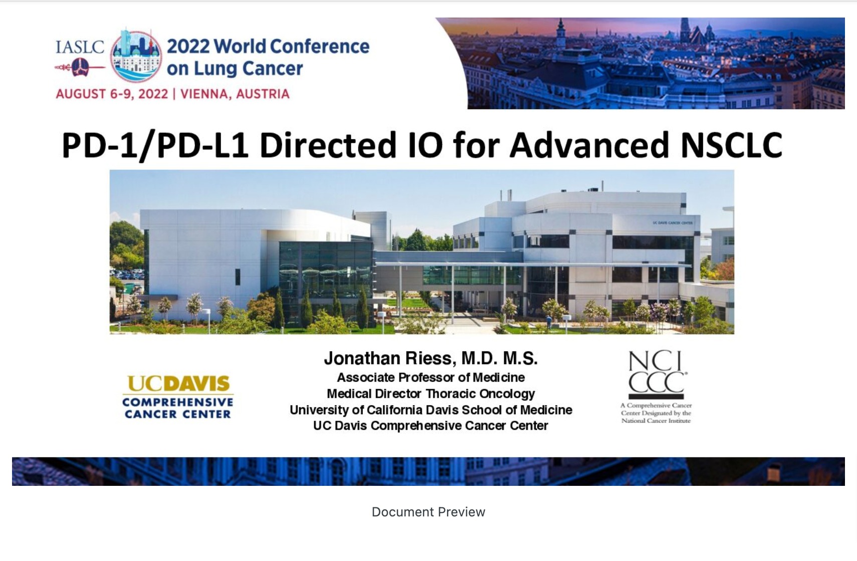 PD-1/PD-L1 Directed Immunotherapy for Advanced NSCLC