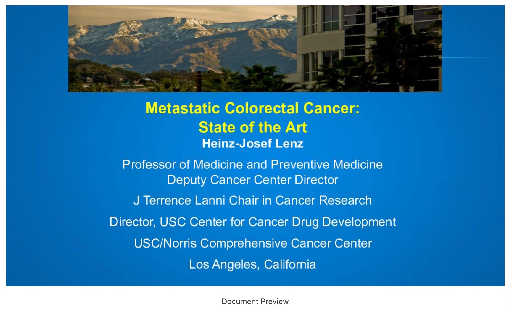 Colorectal Cancer: State of the Art