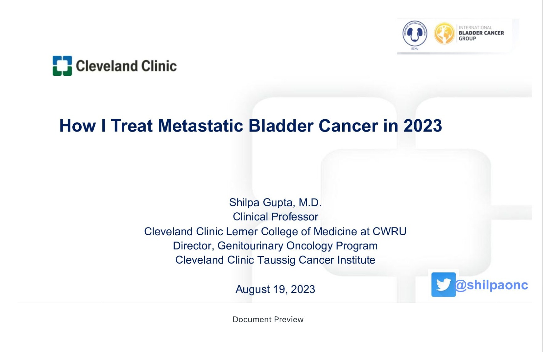 How I Treat Metastatic Bladder Cancer in 2023