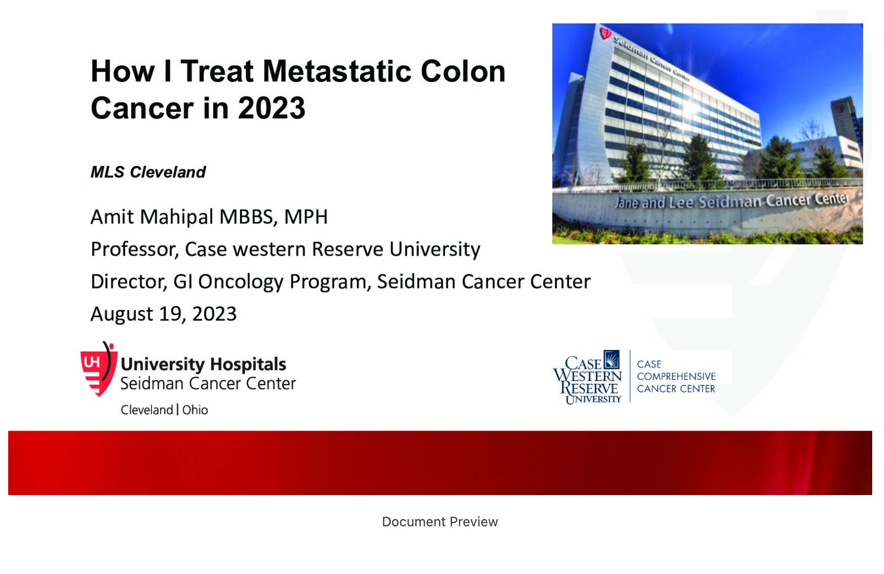 How I Treat Metastatic Colon Cancer in 2023