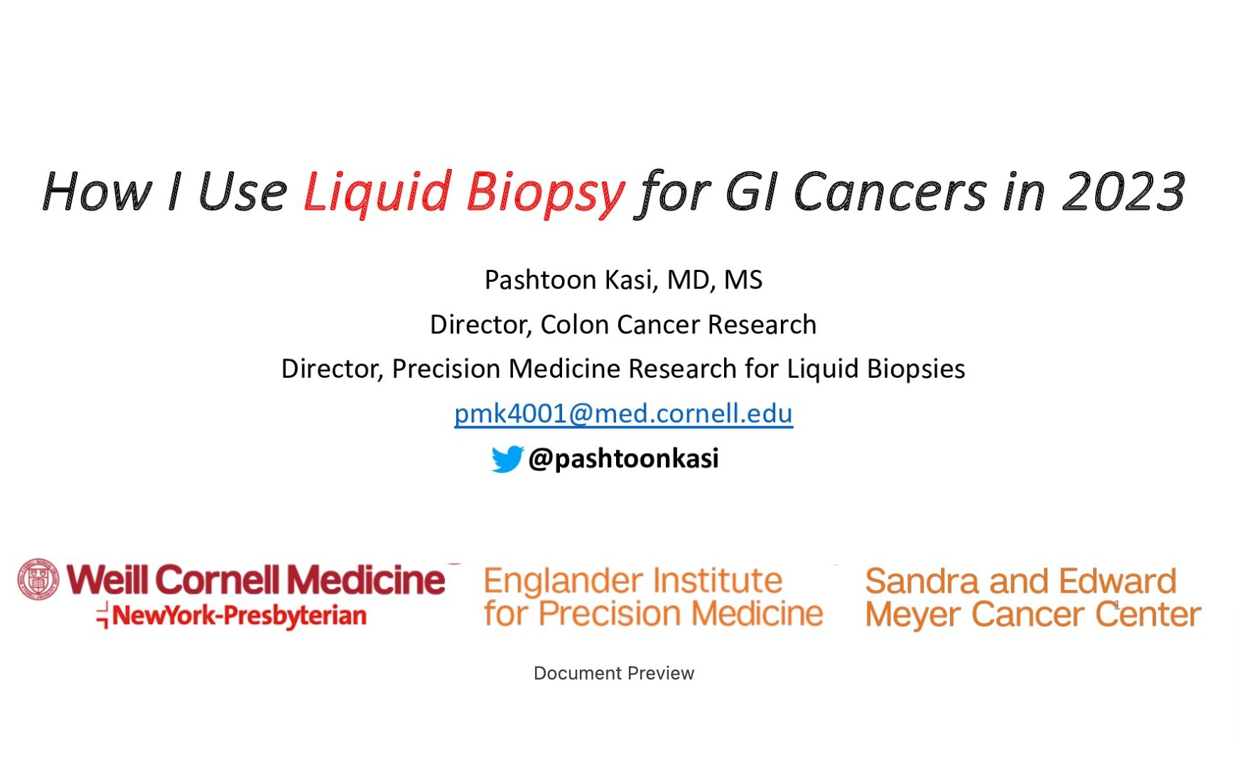 How I Use Liquid Biopsy for GI Cancers in 2023