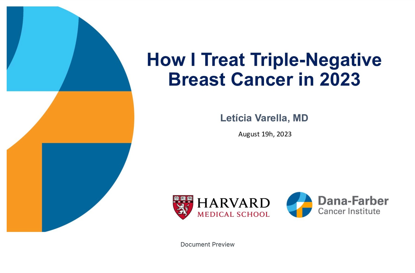 How I treat Triple Negative Breast Cancer in 2023