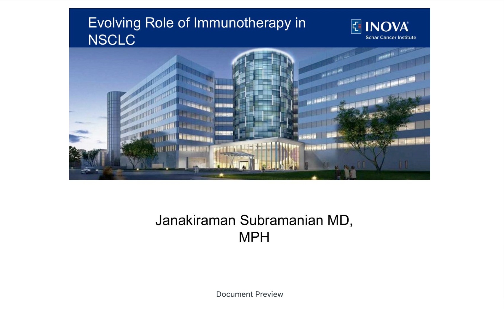 Immunotherapy in Lung Cancer