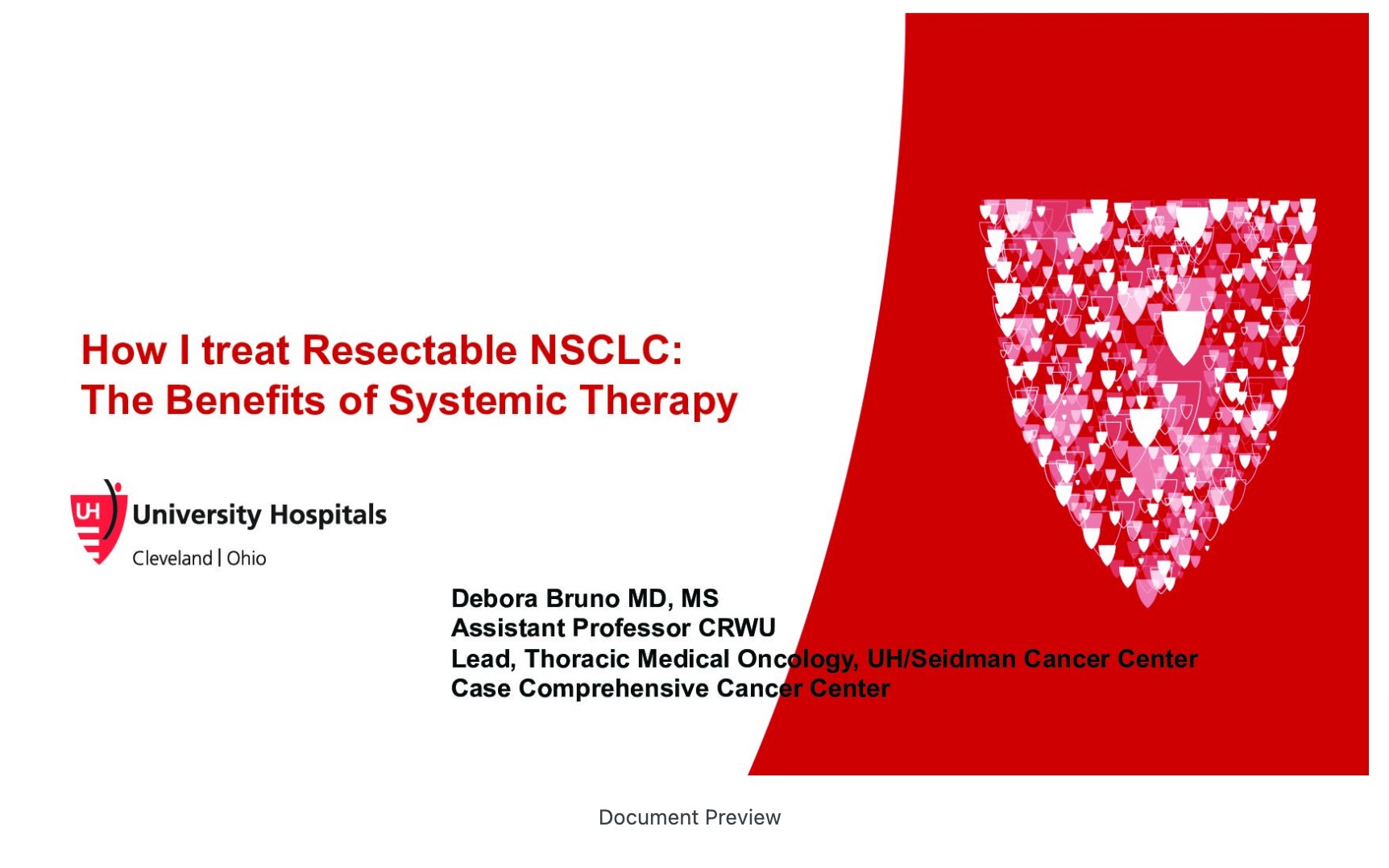 Local Advanced NSCLC Neoadjuvant/ Adjuvant Update