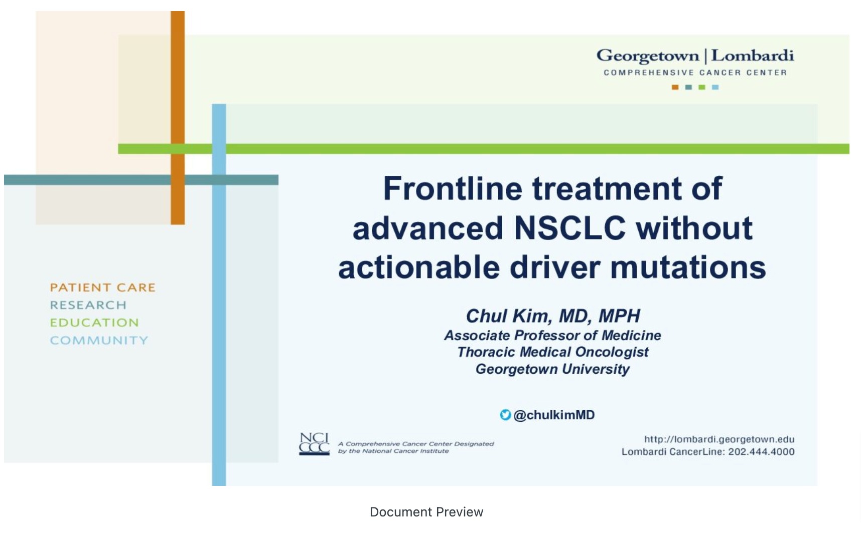 Metastatic Lung Immunotherapy Updates