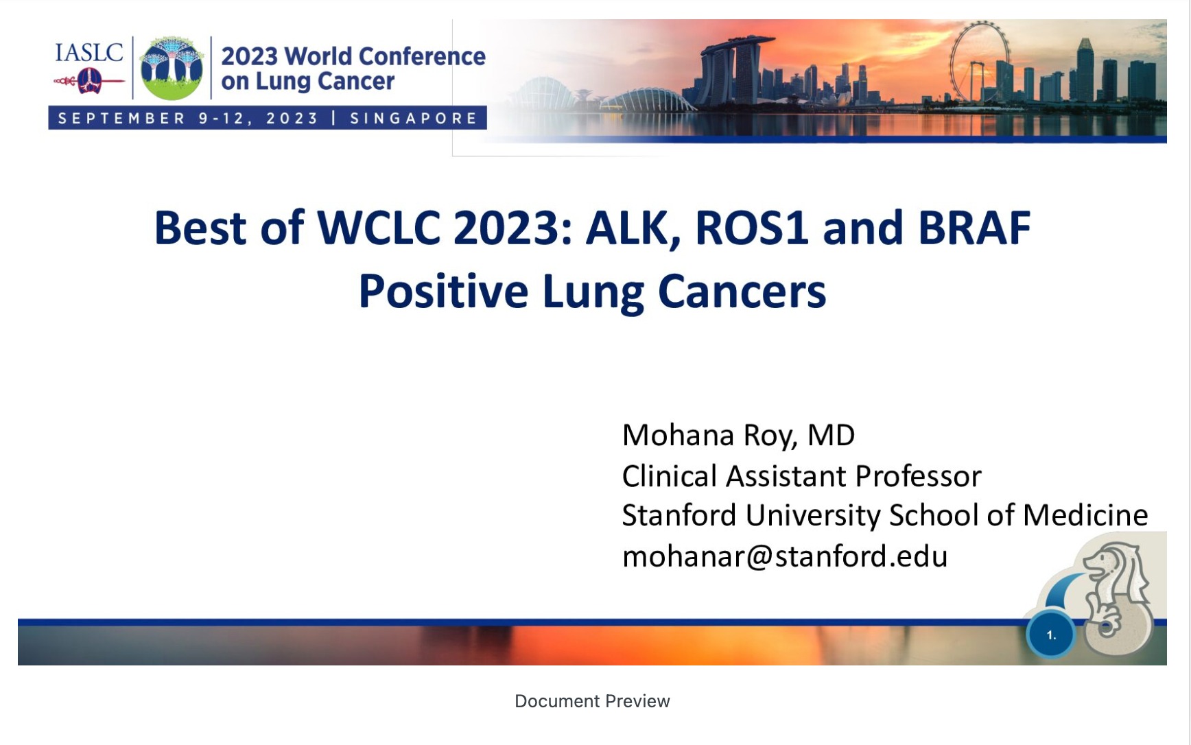 ALK, ROS1, and BRAF Positive Lung Cancer