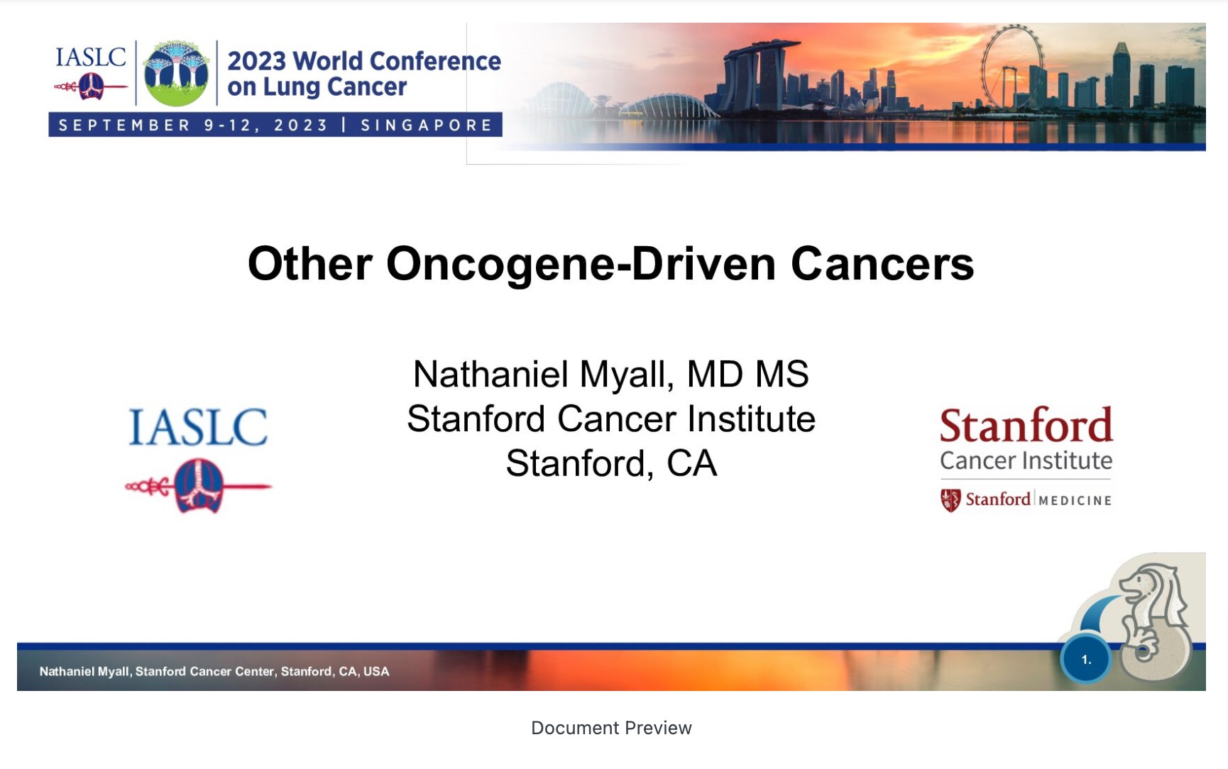 Other Oncogene-Driven Cancers