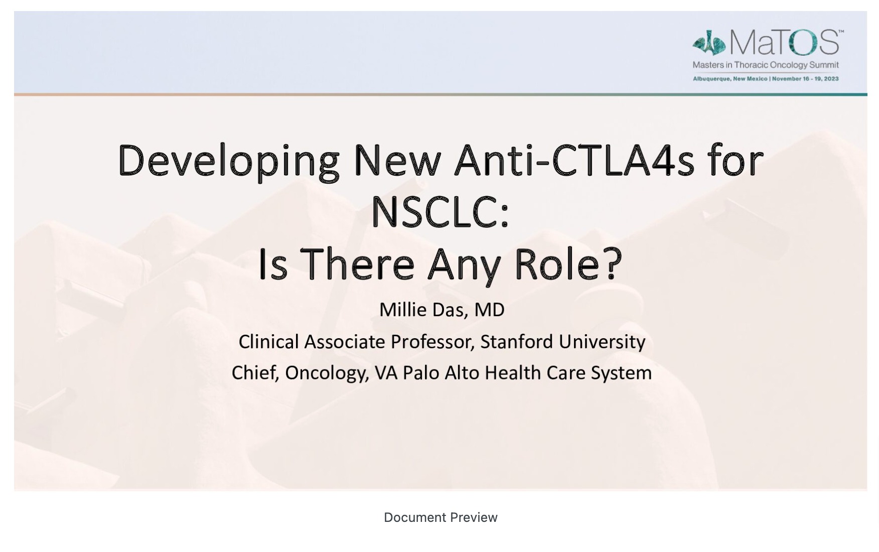 Developing New Anti-CTL4s for NSCLC: Is There Any Role?