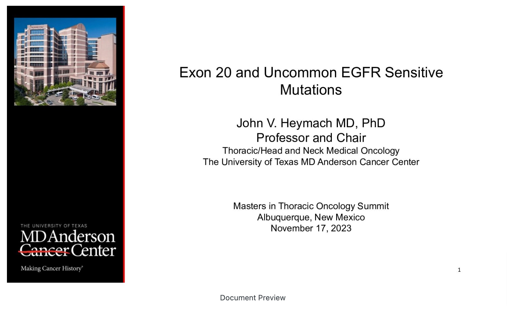 Exon 20 and Uncommon EGFR Sensitive Mutations