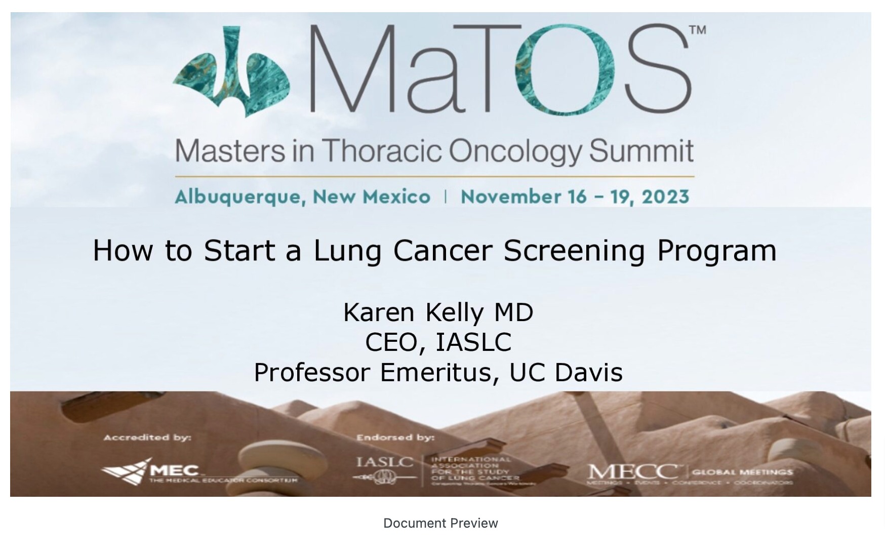 How to Start a Lung Cancer Screening Program