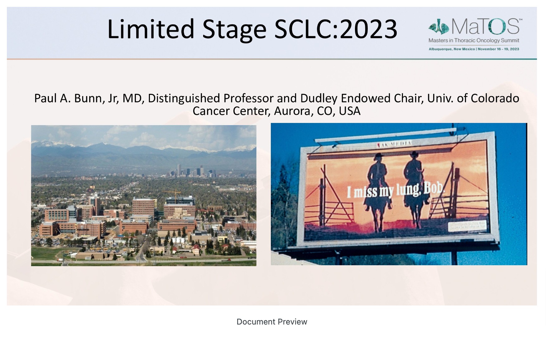 Optimal Management of Limited Stage SCLC