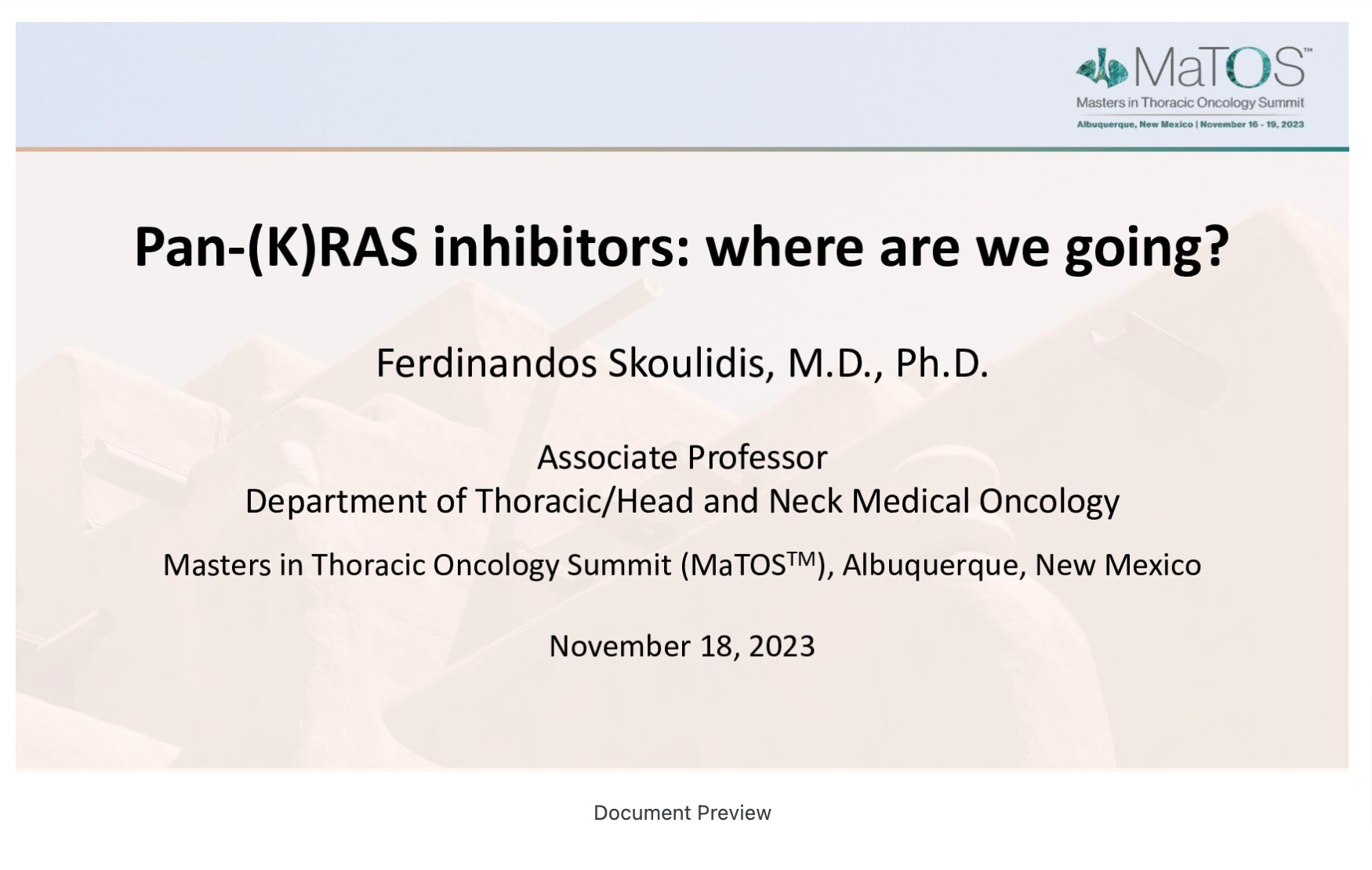 Pan-KRAS Inhibitors: Where are We Going?