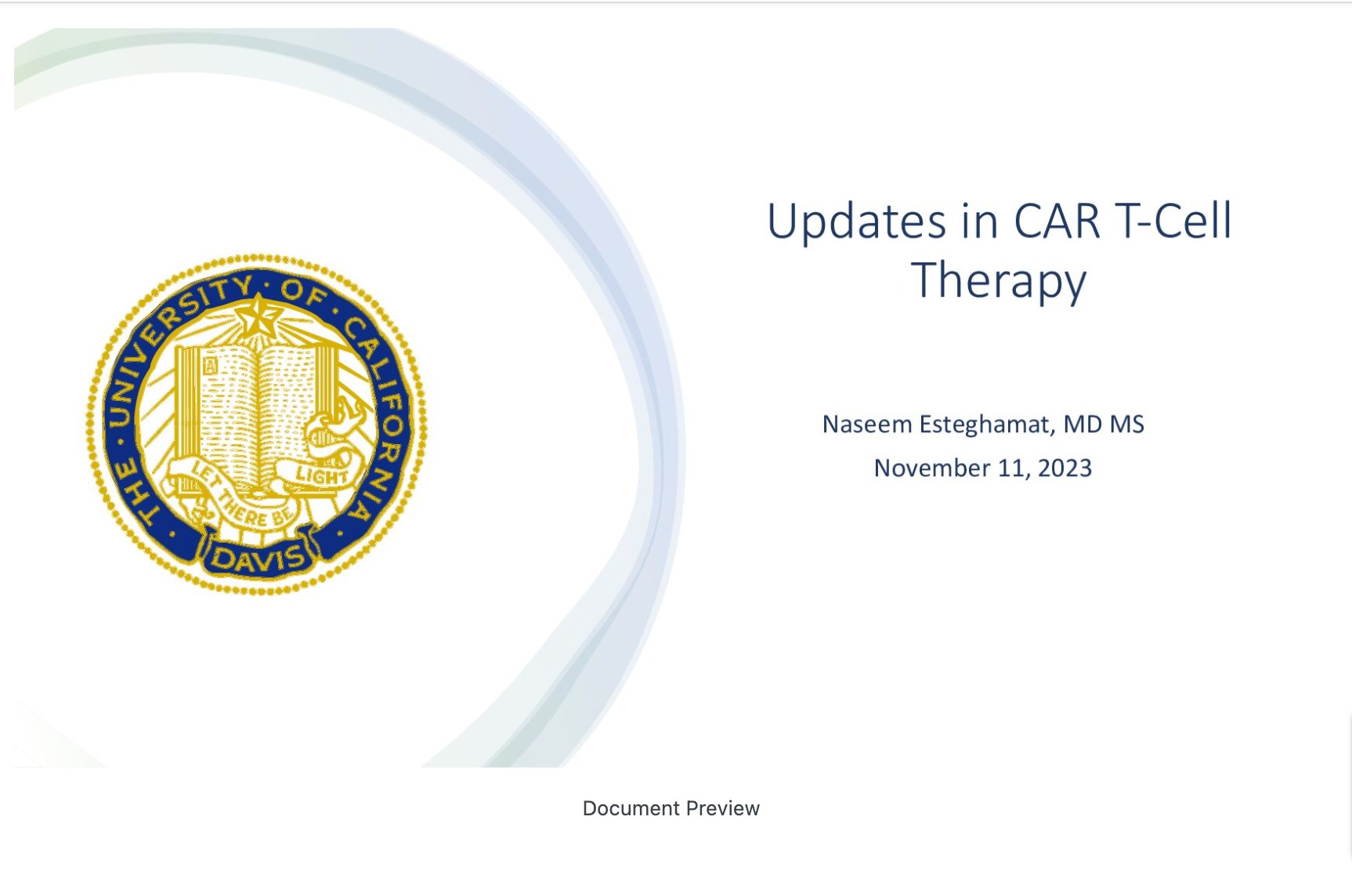 Updates in CAR-T Therapies