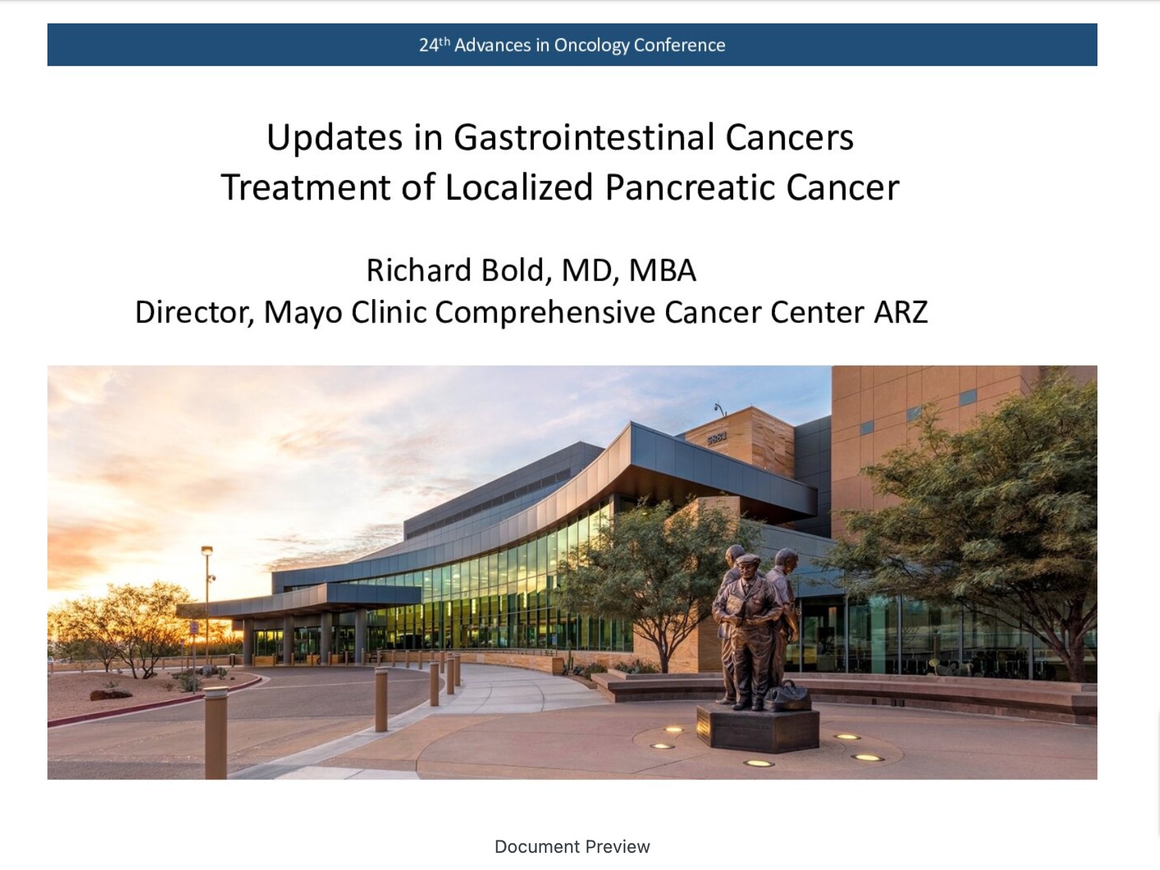 Updates in Gastrointestinal Cancers