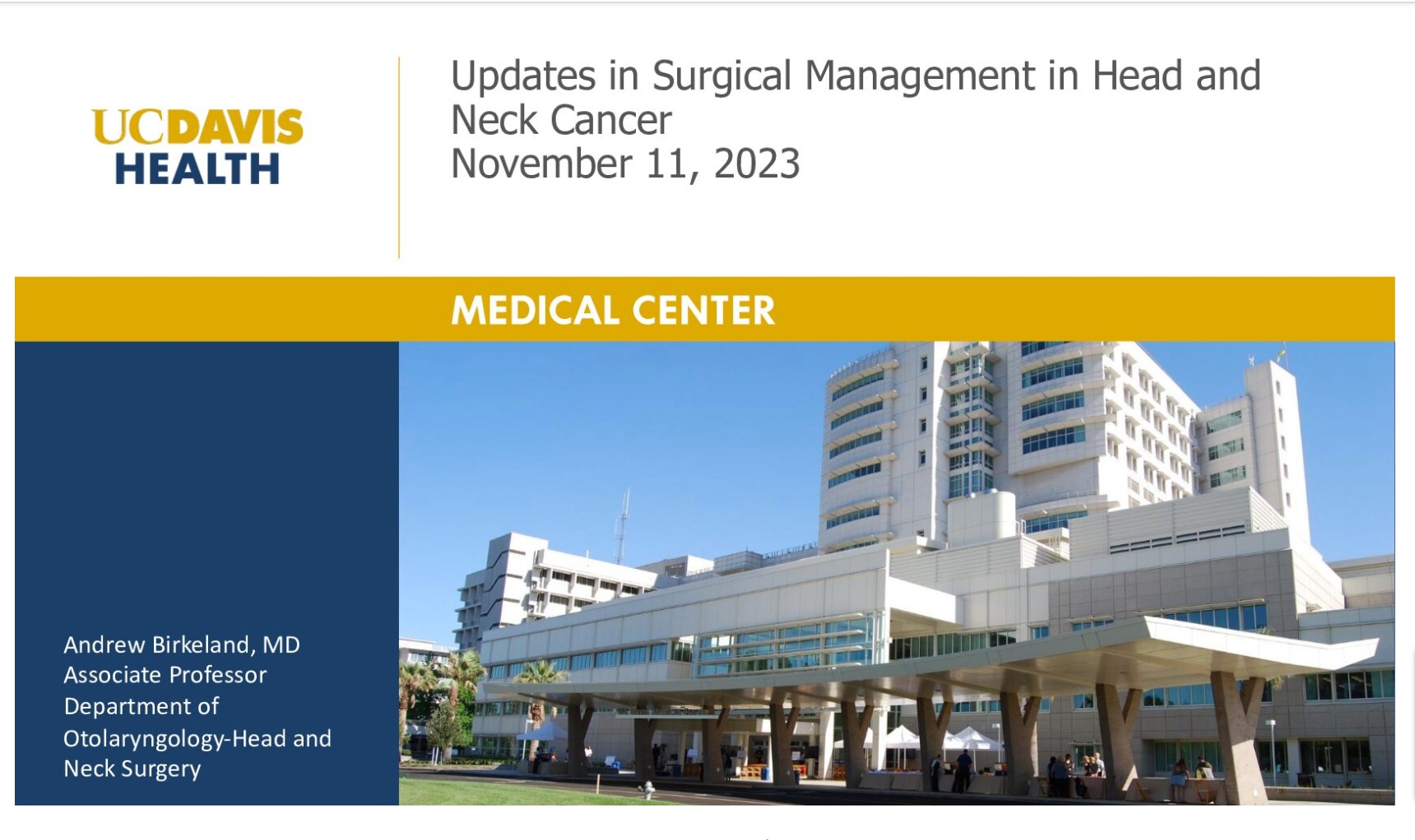 Updates in the Surgical Management of Head and Neck Cancers