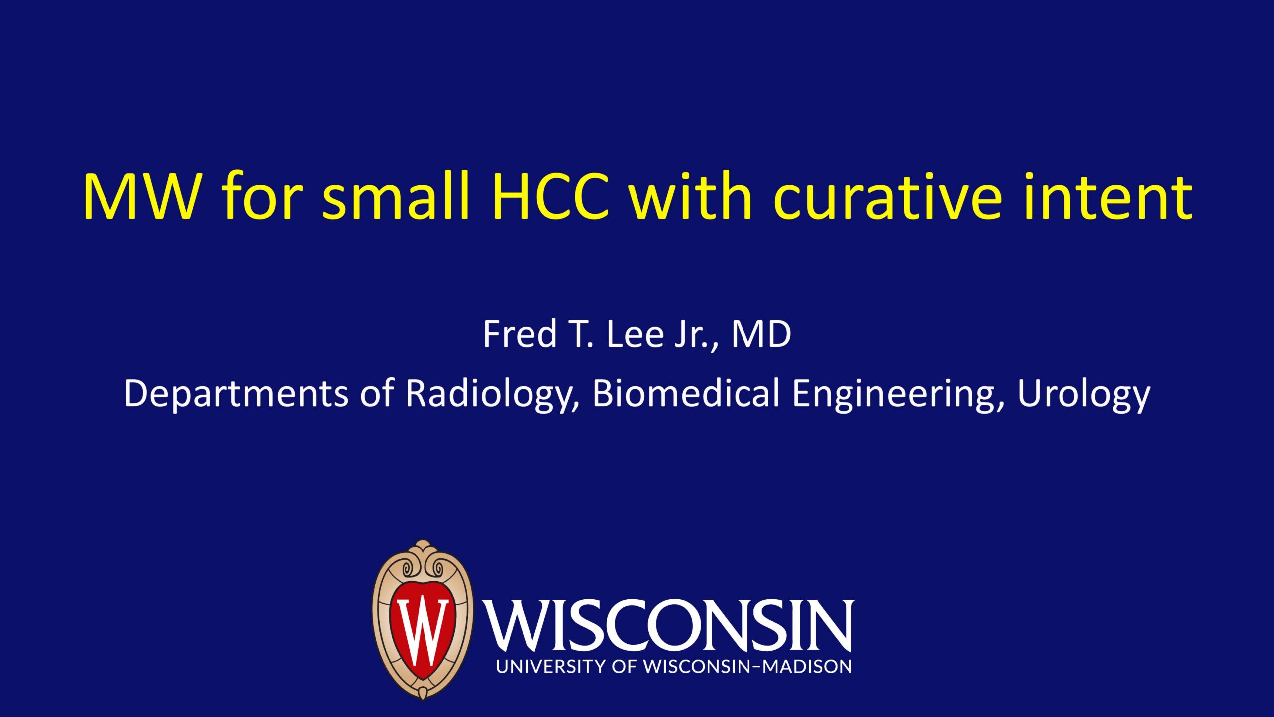 Ablation with a curative intent in HCC