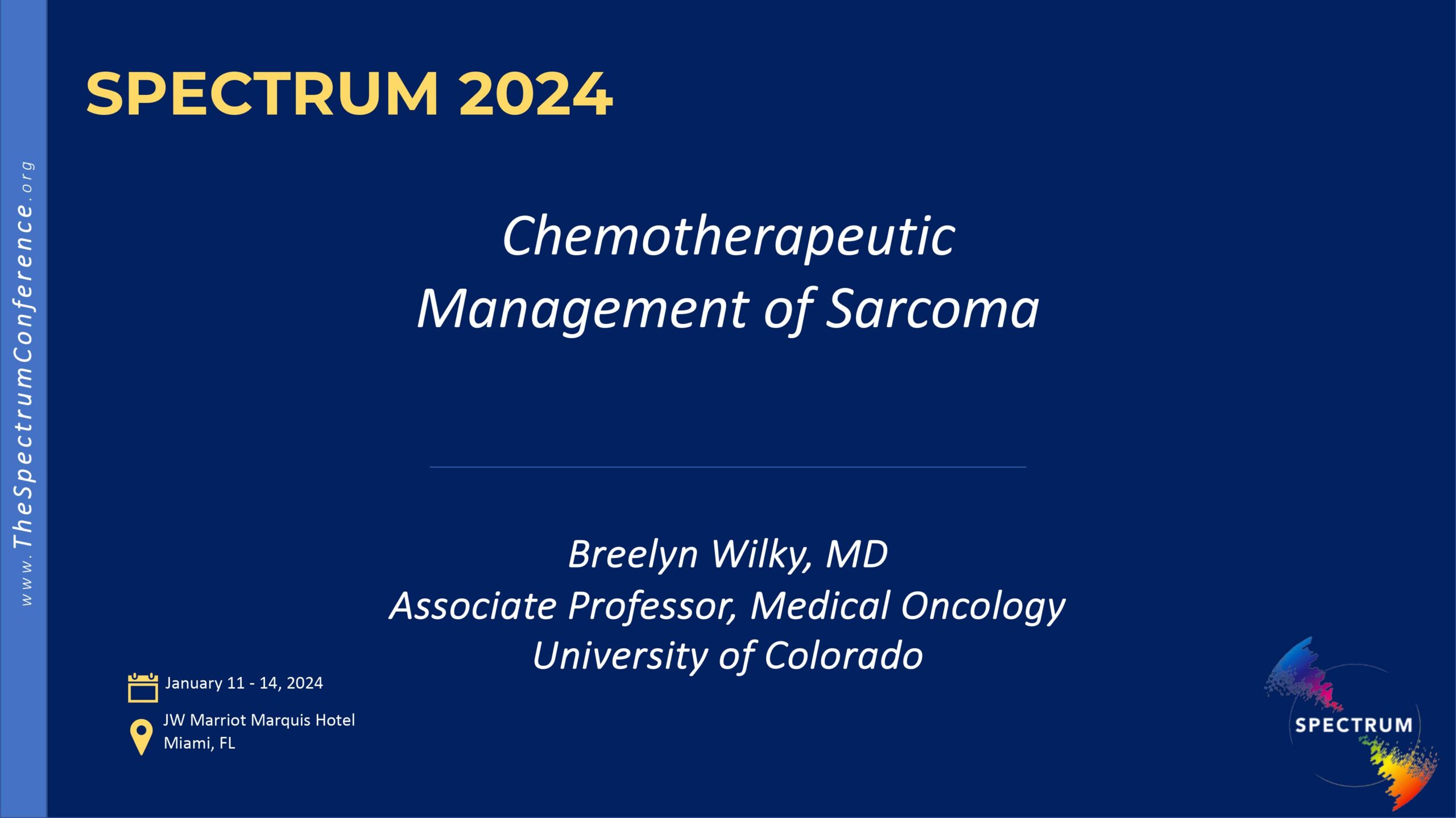 Chemotherapeutic management of sarcoma