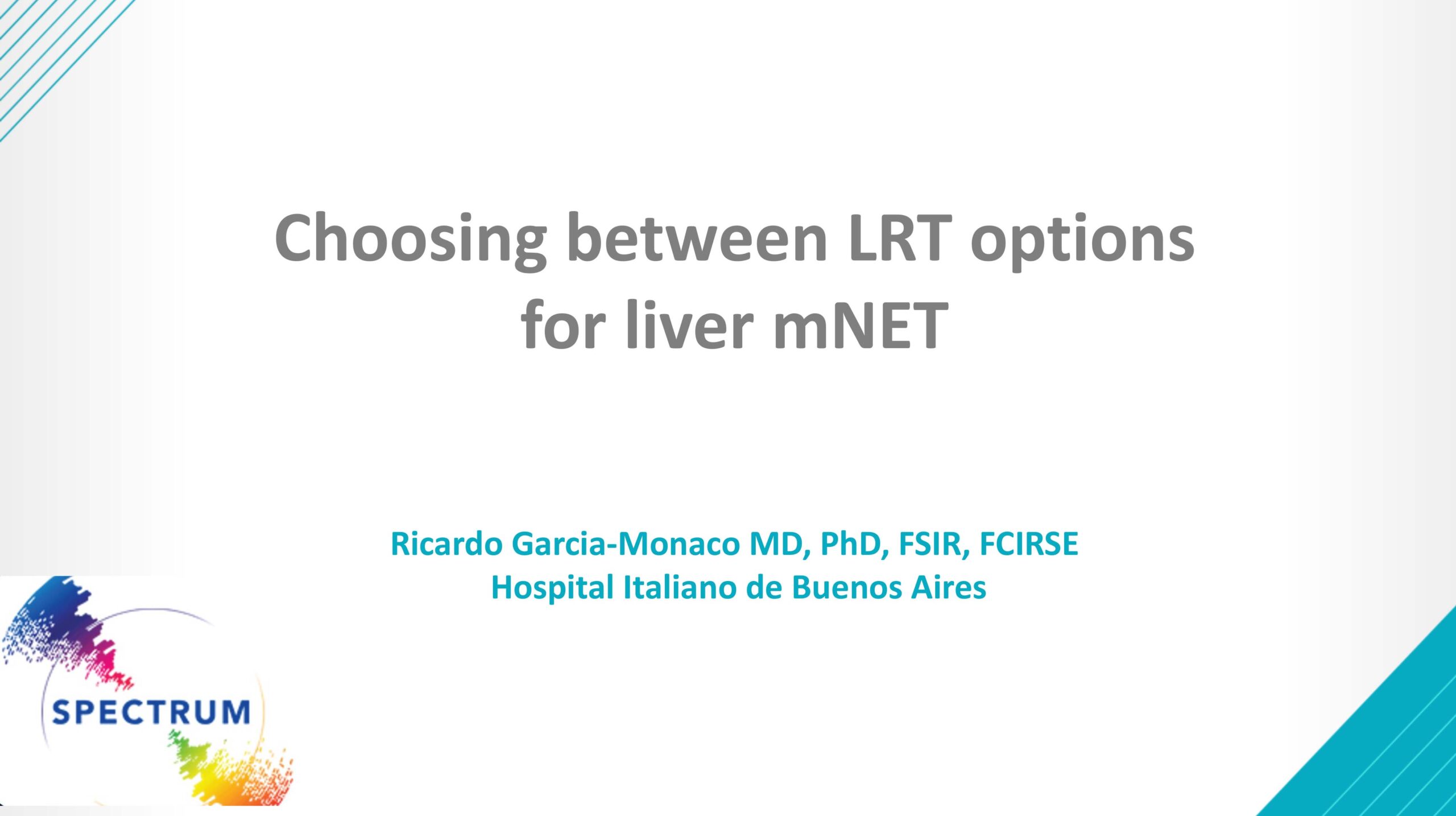 Choosing between locoregional treatment options for metastatic NE tumors