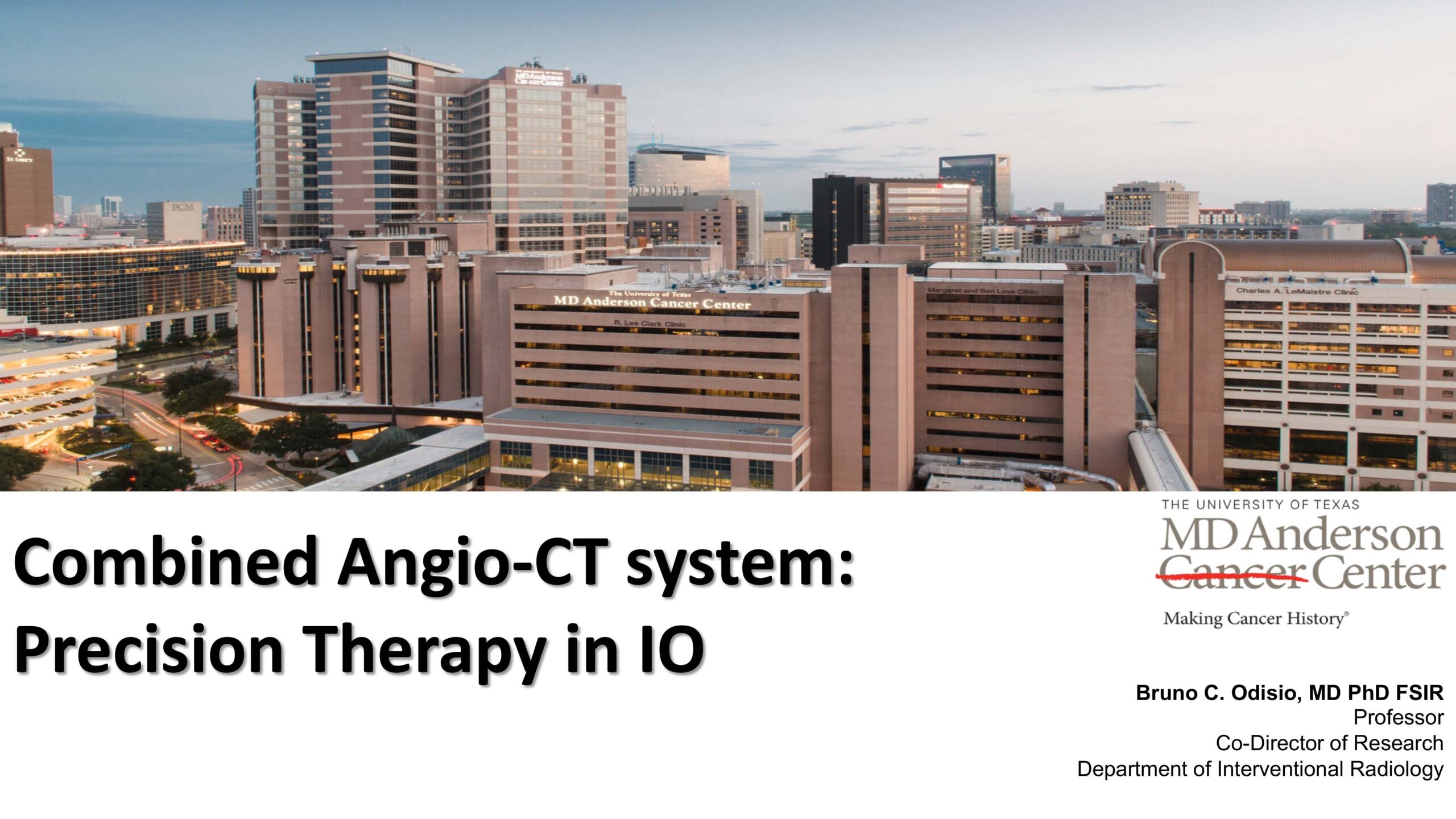 Combined Angio-CT system – Precision therapy in IO