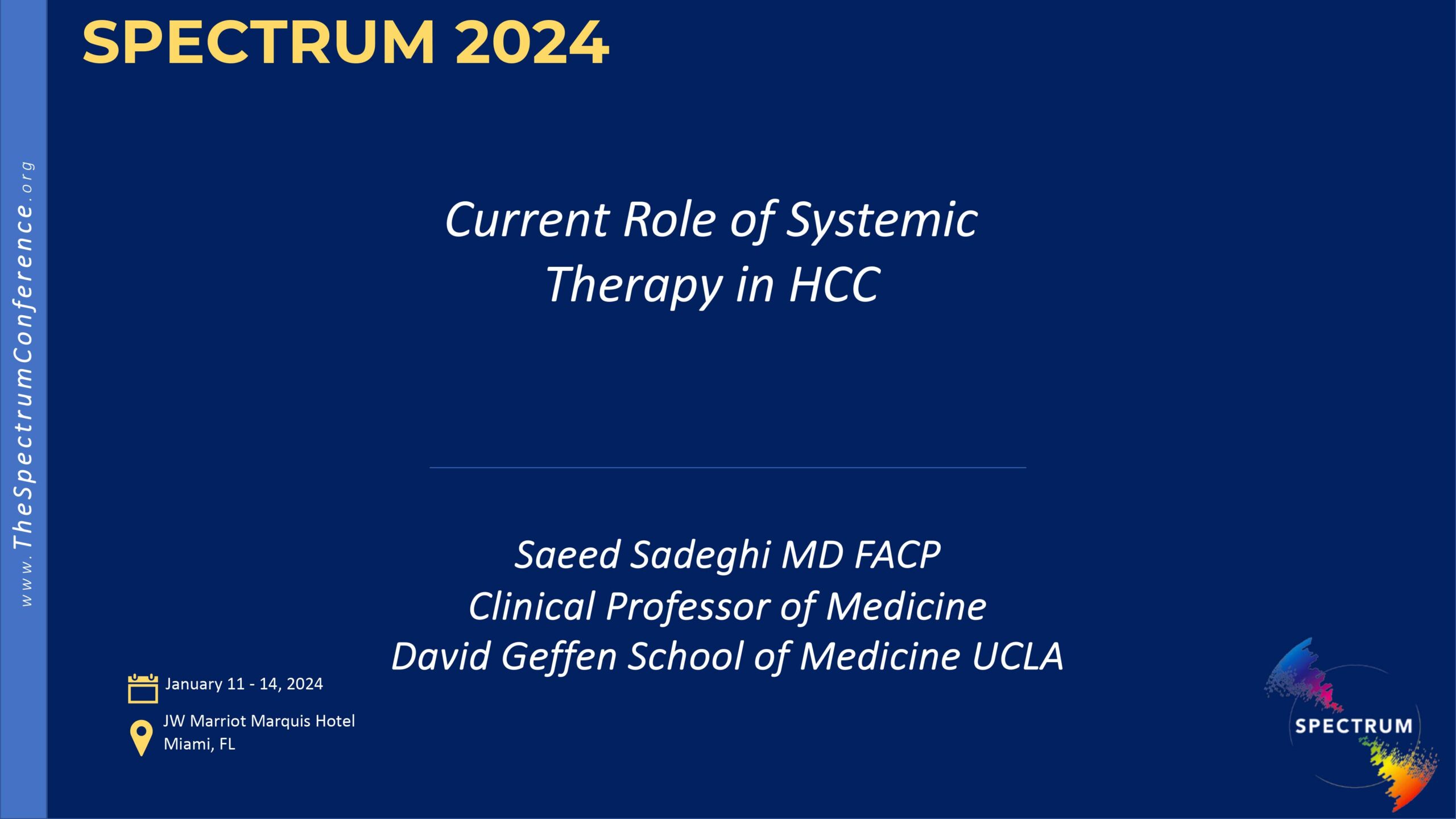 Current role of systemic therapy in HCC