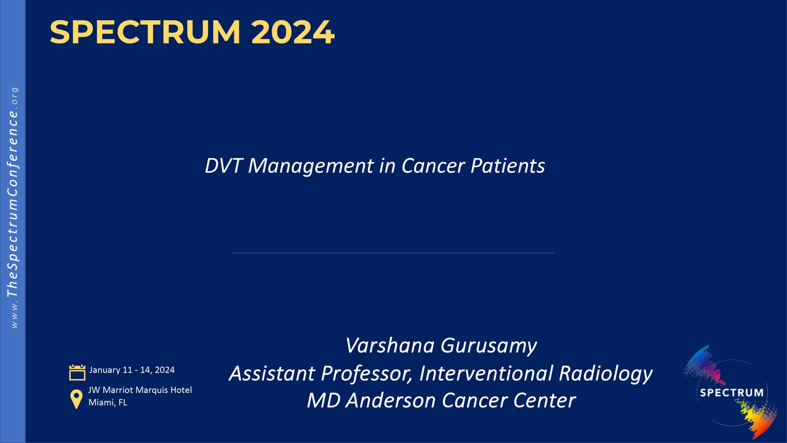 DVT management in the oncologic population