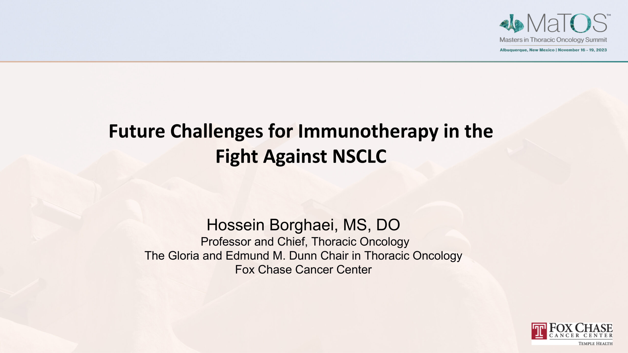 Future Challenges for Immunotherapy in the Fight Against NSCLC