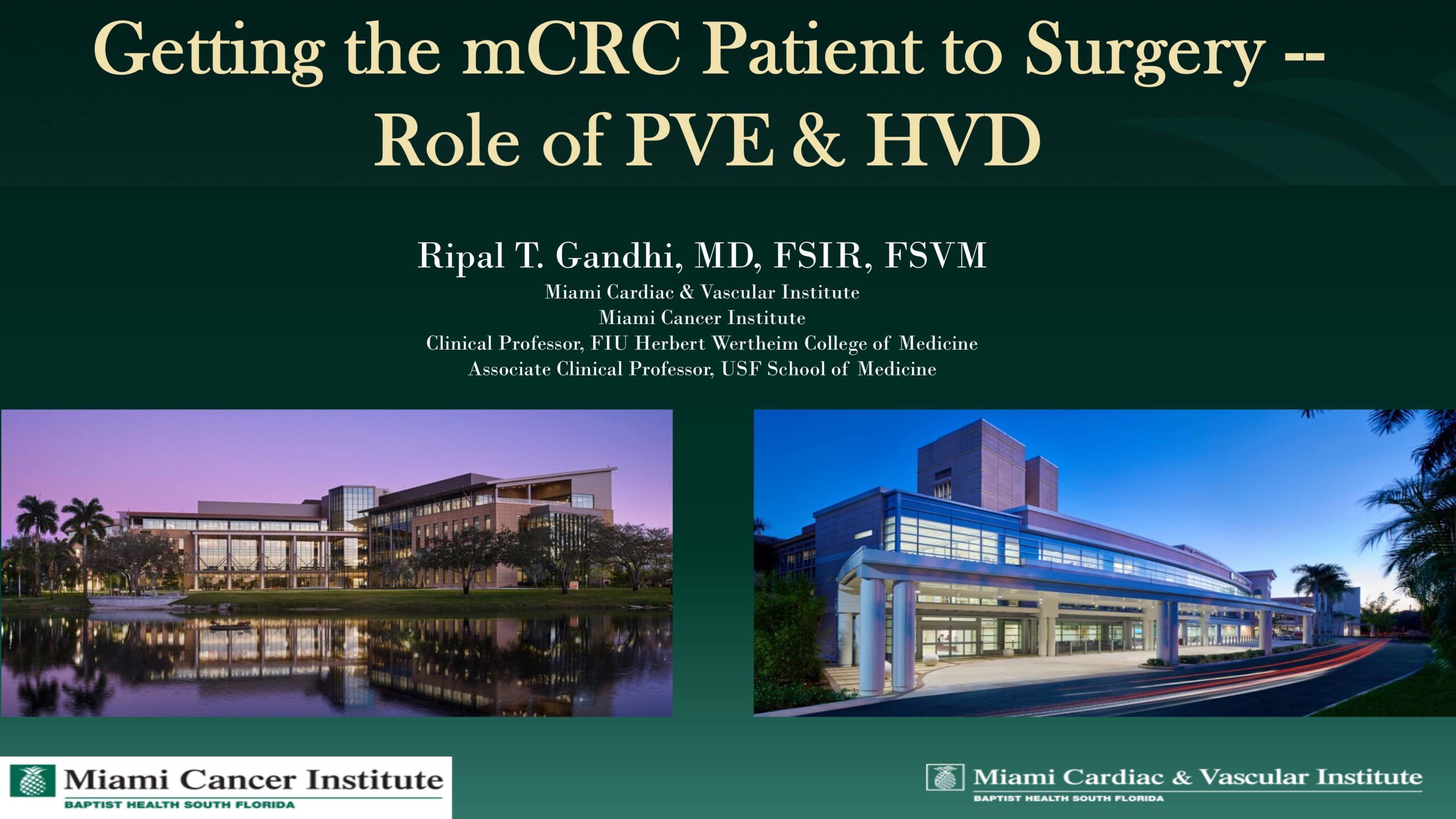 Getting the mCRC patient to surgery – Role of PVE & HVD