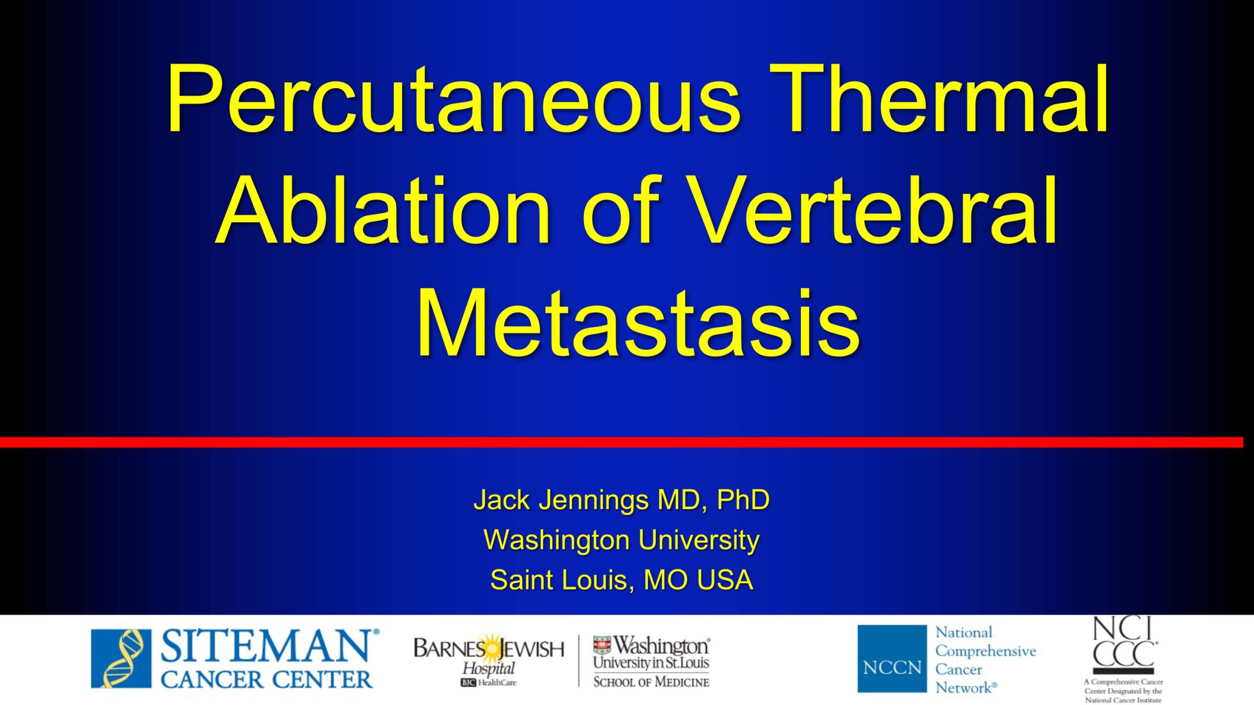 Percutaneous Thermal Ablation of Vertebral Metastasis