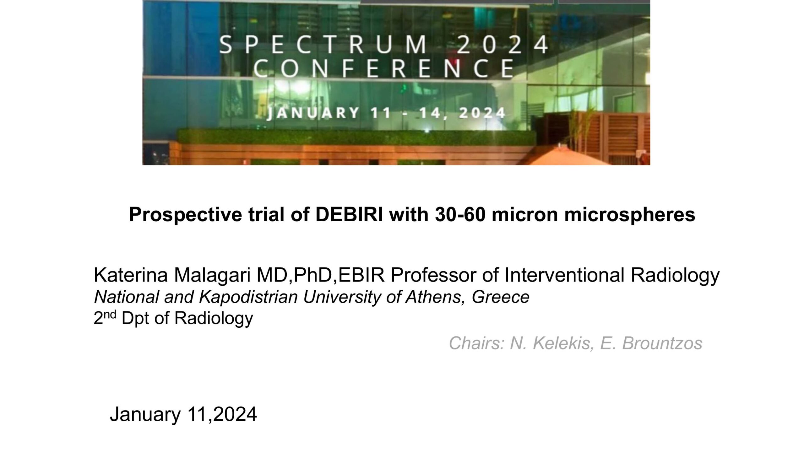 Prospective trial of DEBIRI with 30-60 micron microspheres