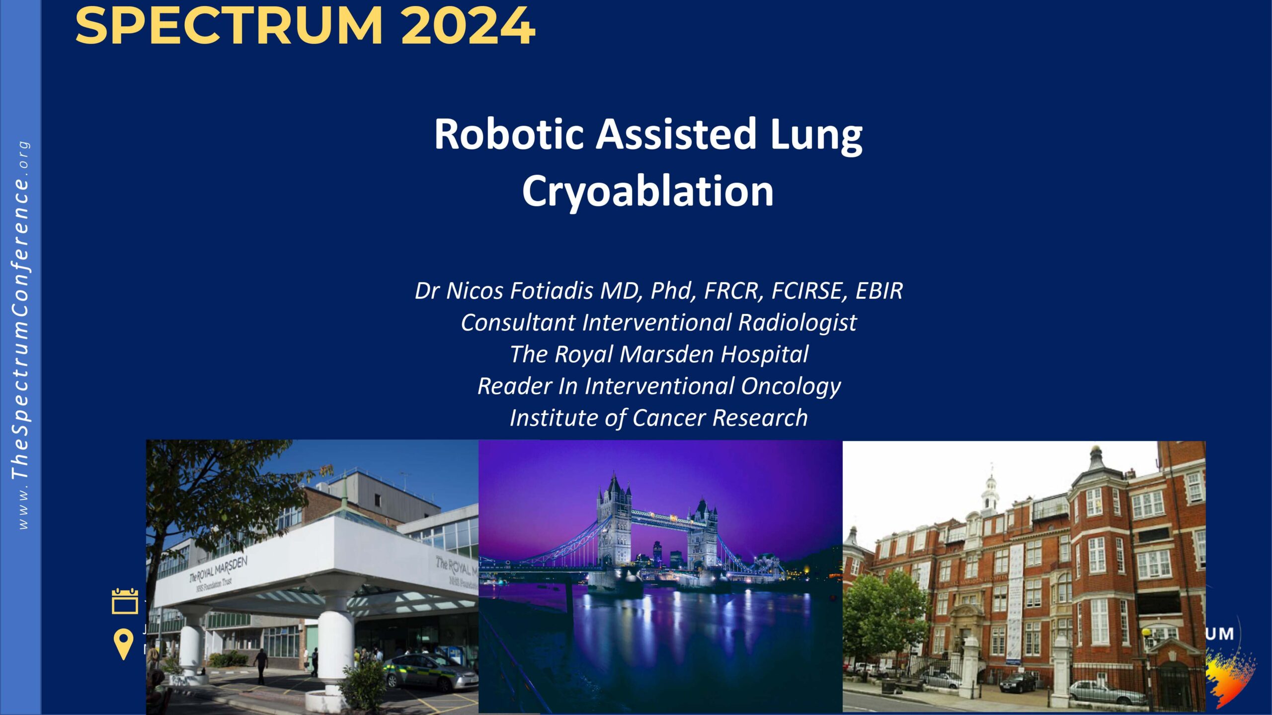 Robotic assisted Lung Cryoablation