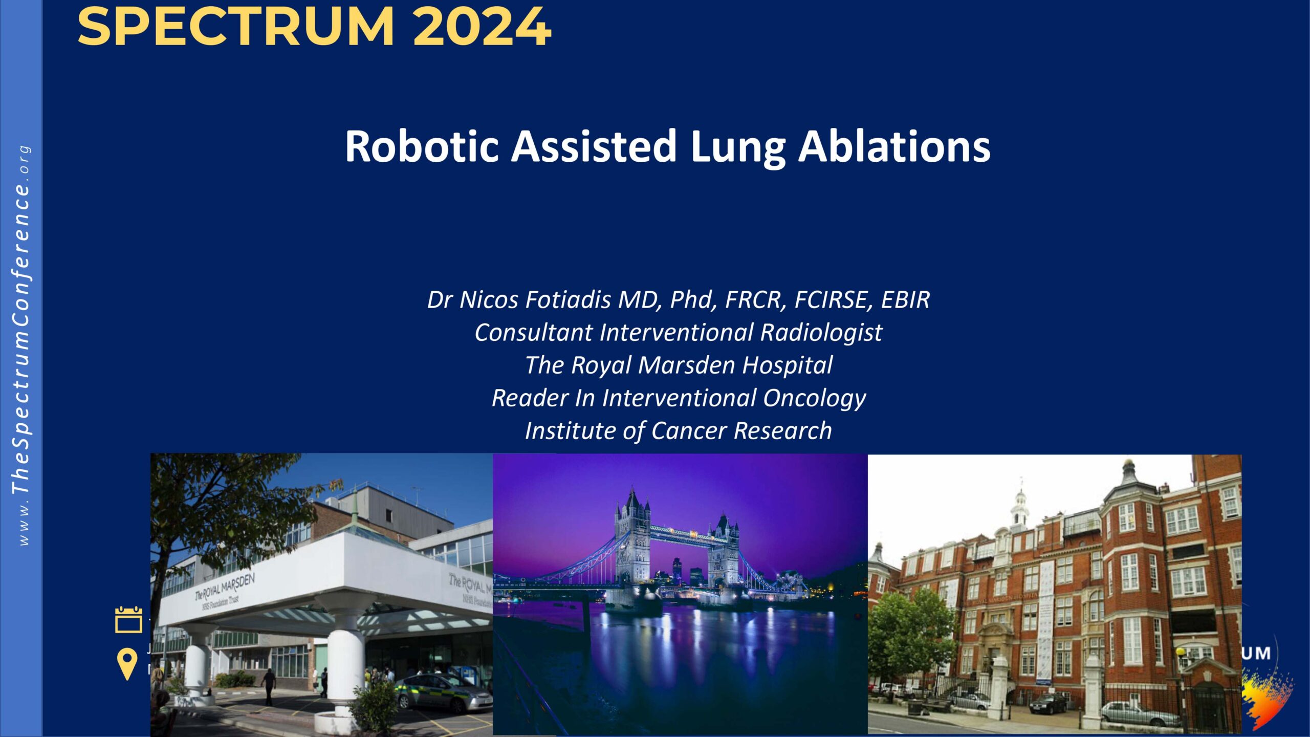 Robotic assisted Lung ablations