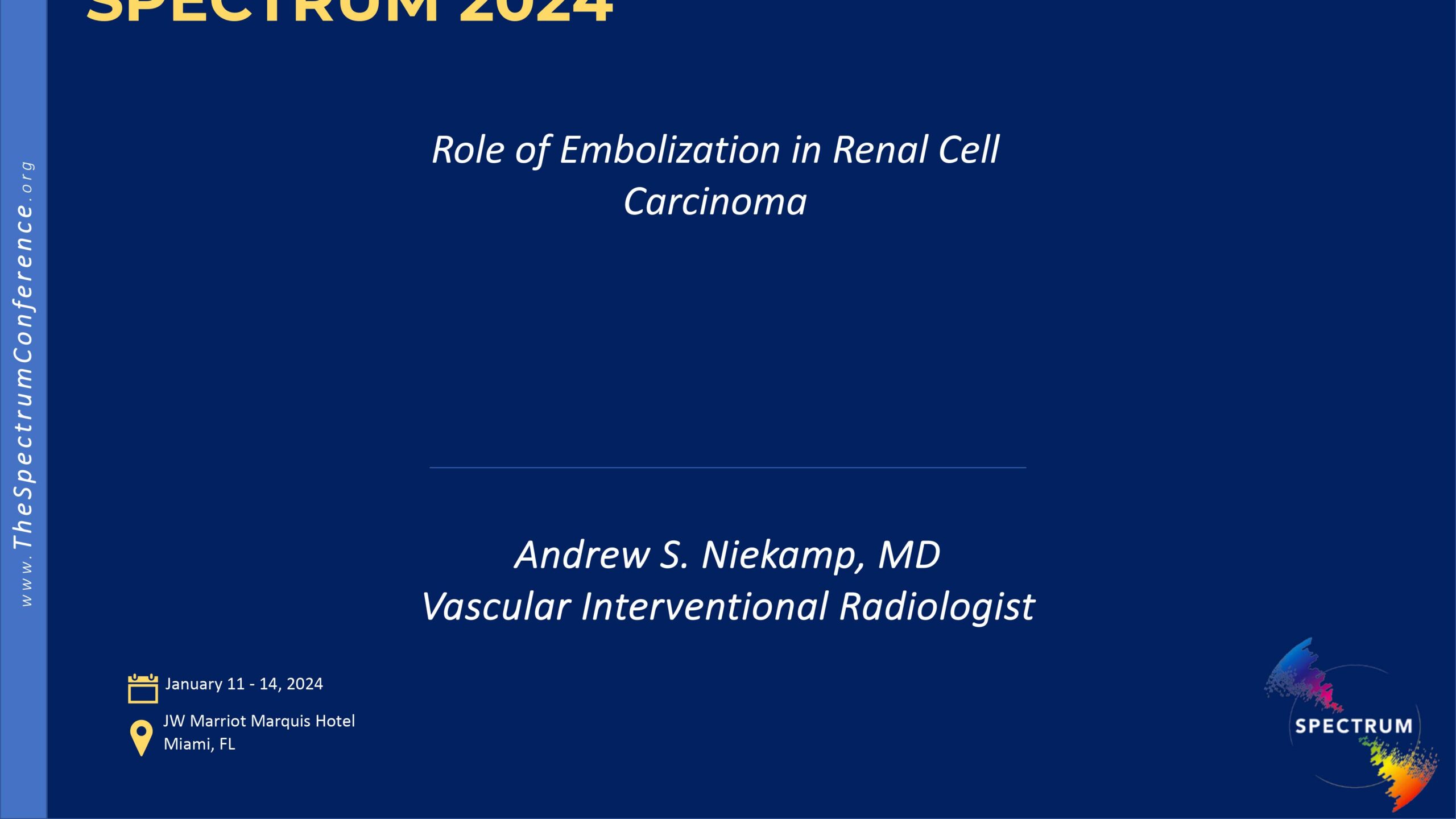 Role of Embolization in RCC