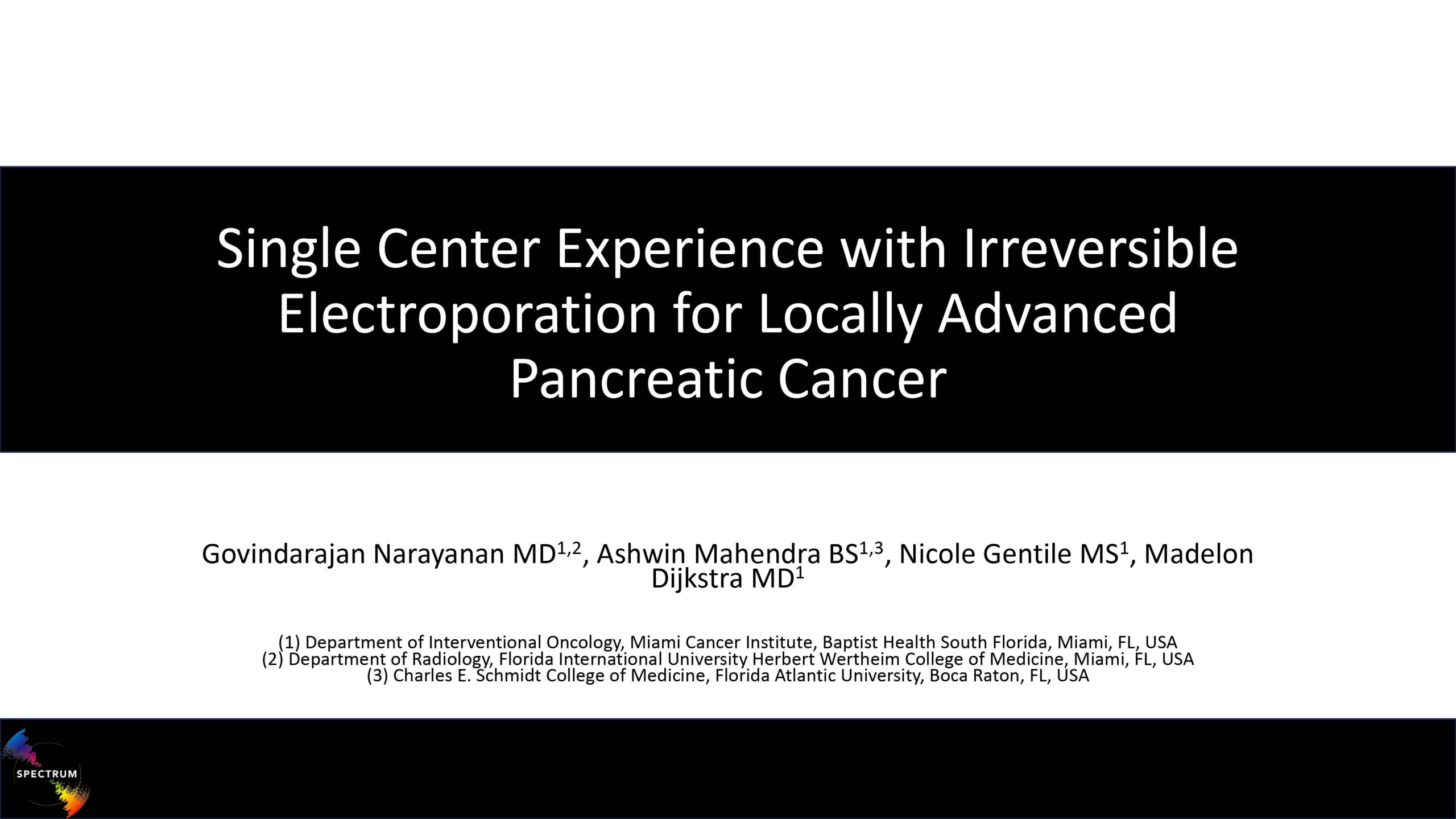 Single Center Experience with Irreversible Electroporation for Locally Advanced Pancreatic Cancer