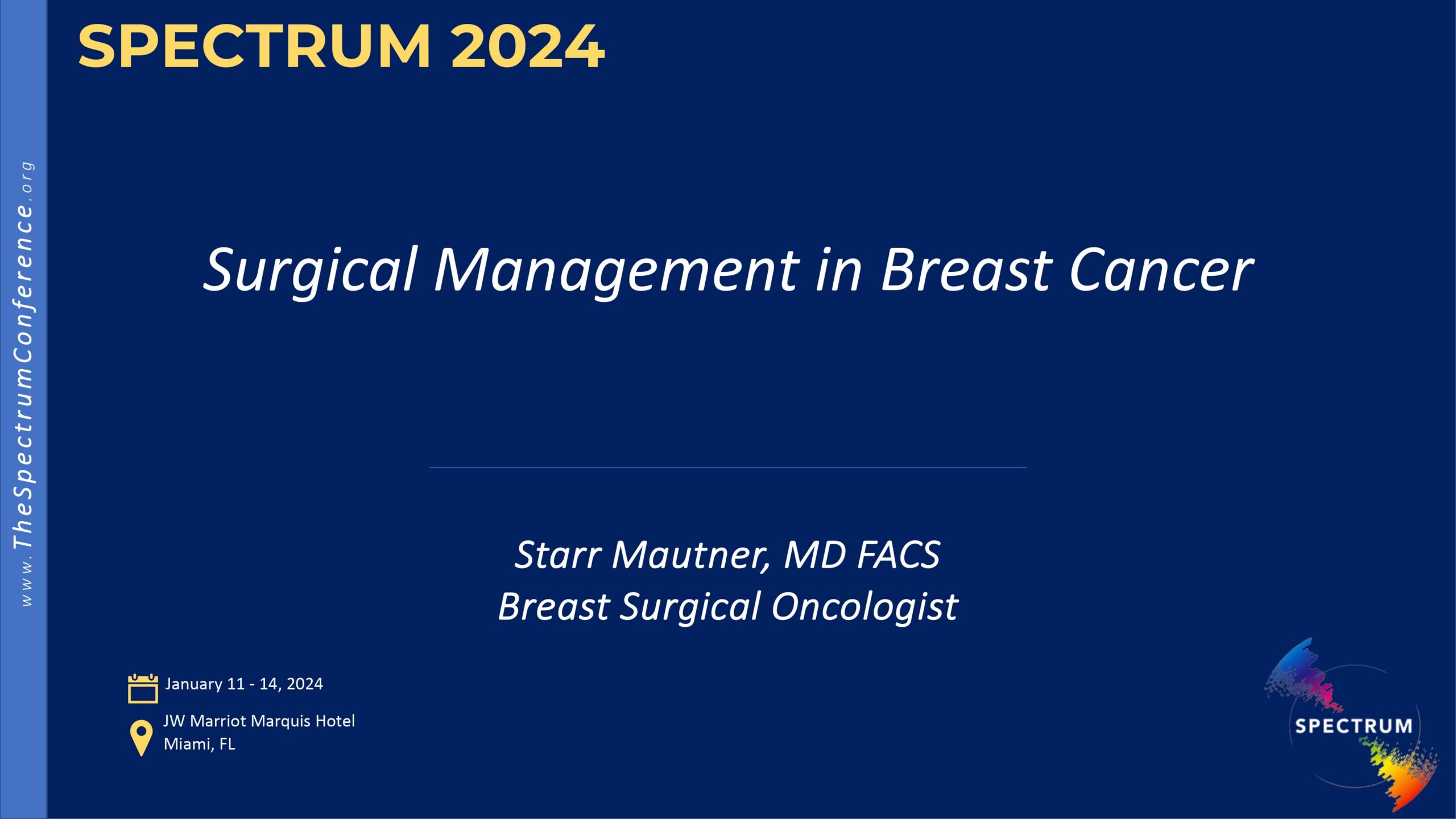 Surgical management in breast cancer