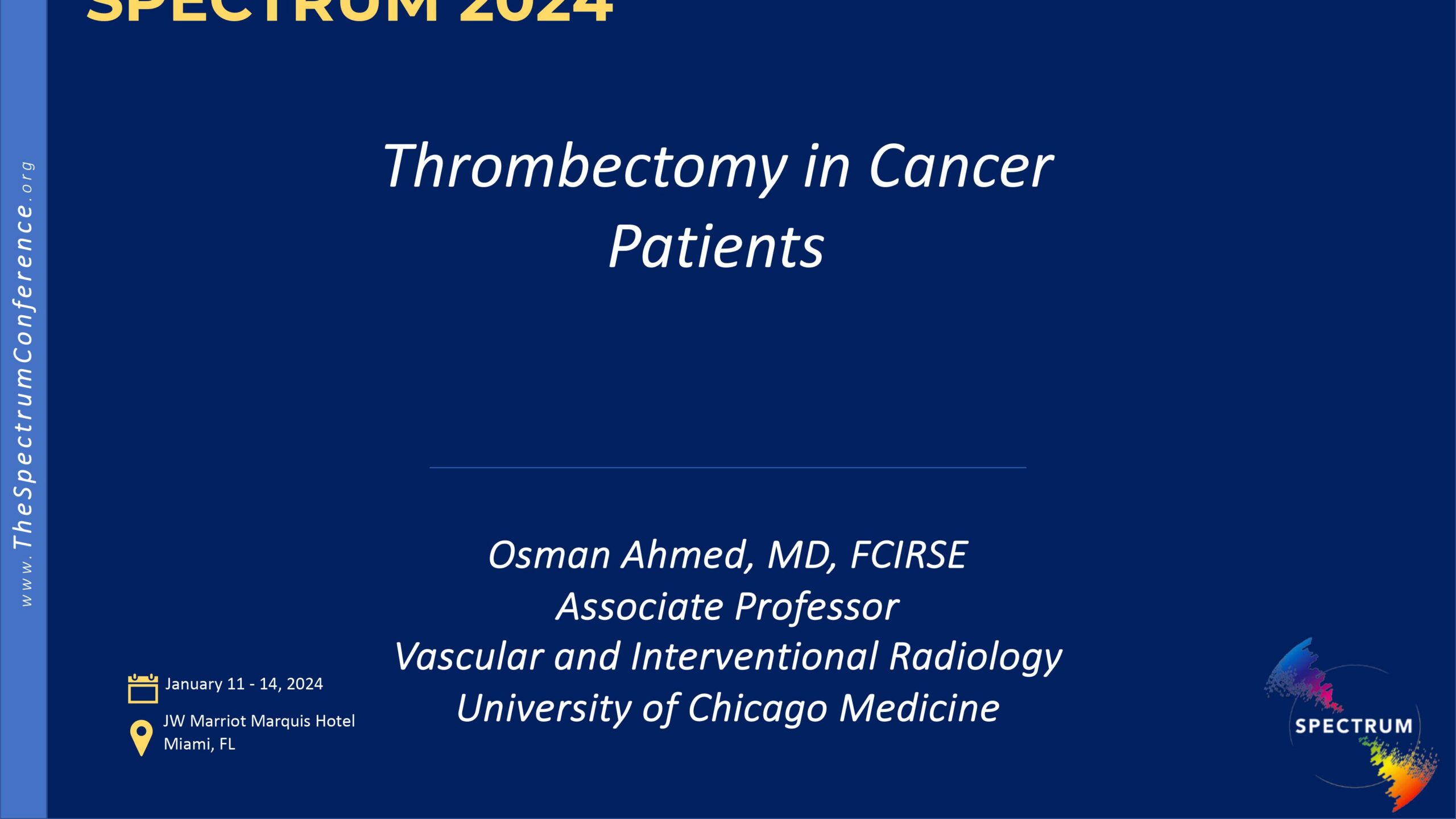 Thrombectomy in Cancer patients