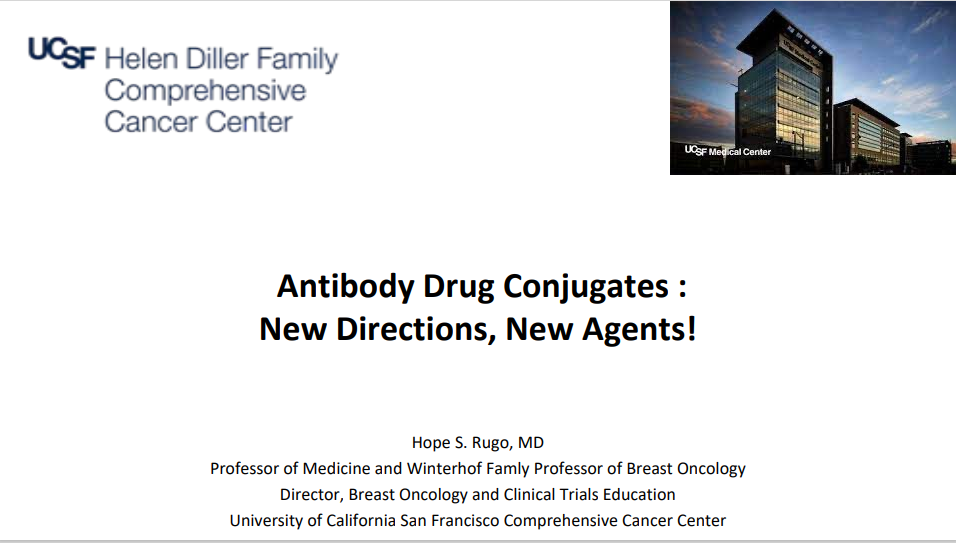 Antibody Drug Conjugates- New Directions, New Agents!