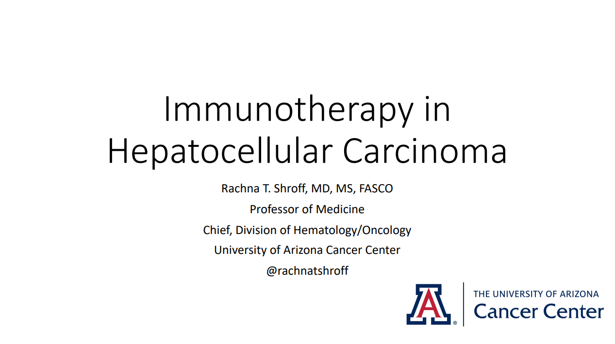 Immunotherapy in HCC