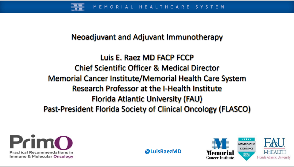 Neoadjuvant and Adjuvant Immunotherapy