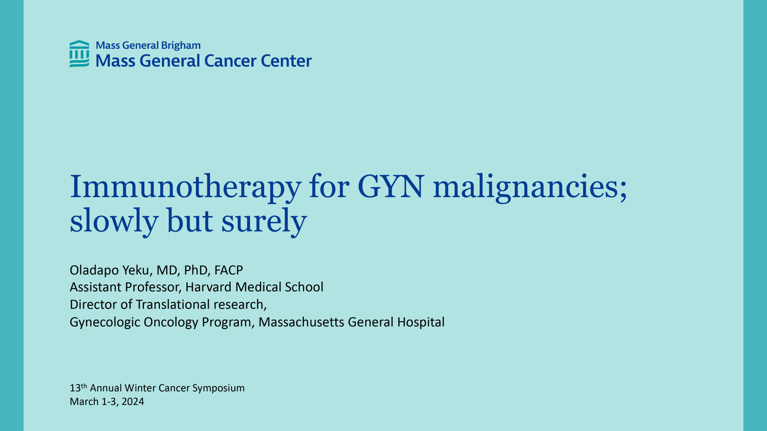 Immunotherapy for Gynecology-Oncology Malignancies: Is There Still Time for Progress?