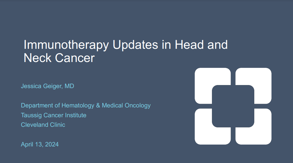 Immunotherapy Updates in Head andNeck Cancer