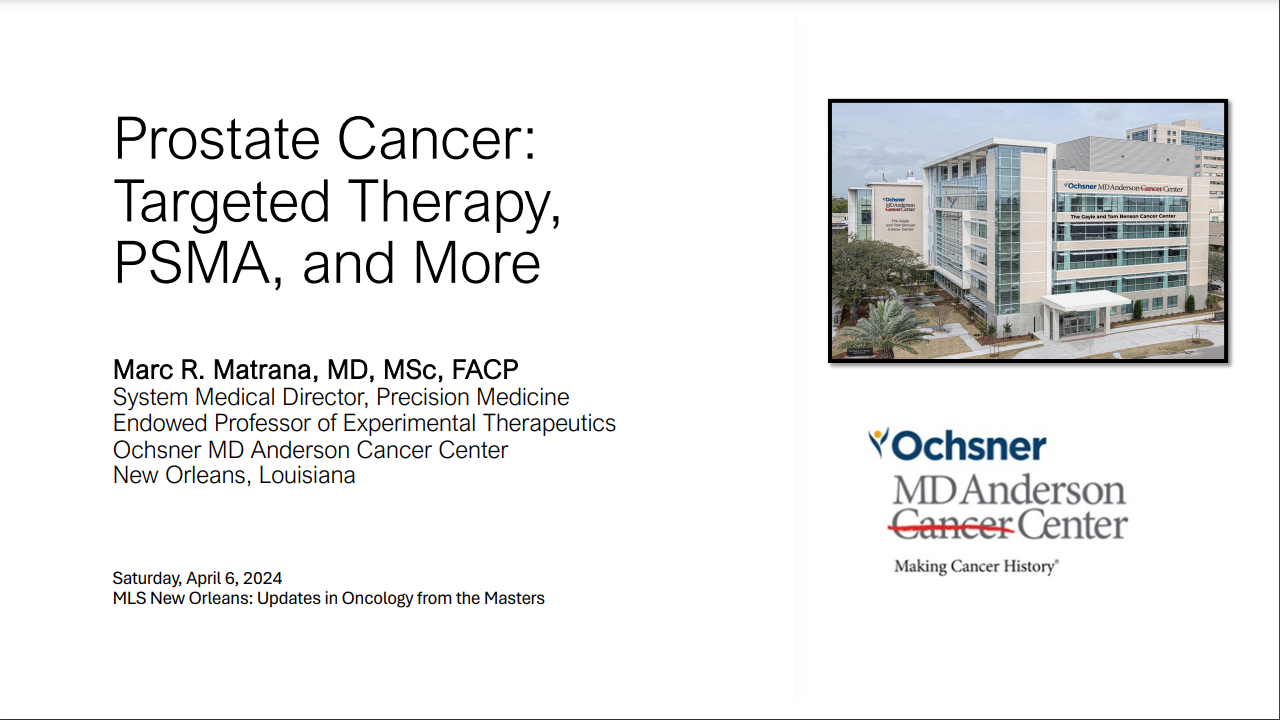 Master Lecture on Prostate Cancer: Targeted Therapy PSMA and More