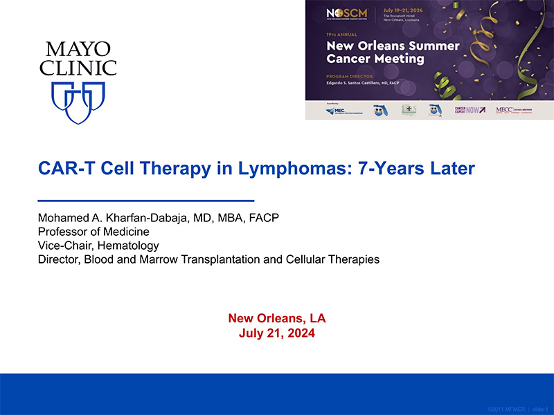 CAR-T Cell Therapy in Lymphomas: 7-Years Later