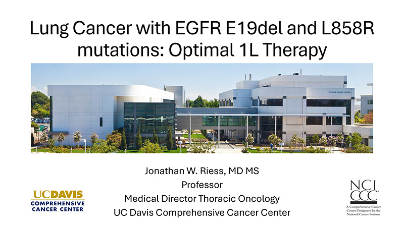 Lung Cancer With EGFR Exon 19 and L858R Mutations: The Optimal Front Line Therapy