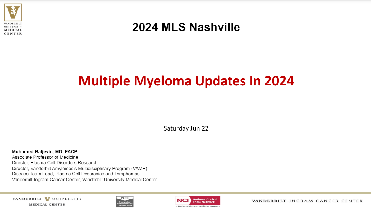 Multiple Myeloma Updates in 2024