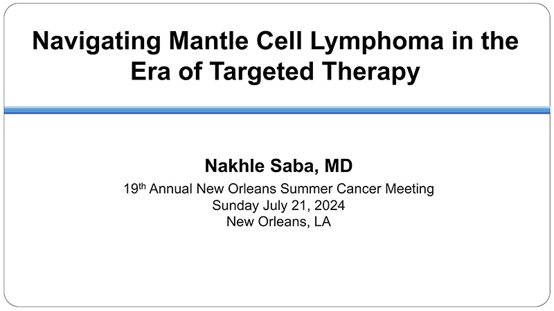 Navigating Mantle Cell Lymphoma in the Era of Targeted Therapy