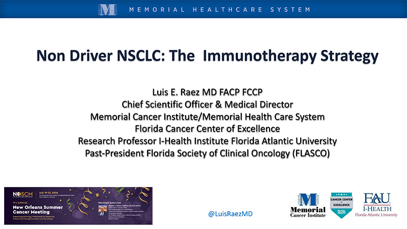 Non Driver NSCLC: The Immunotherapy Strategy