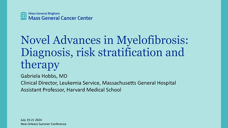 Novel Advances in Myelofibrosis: Diagnosis-Risk Stratification-Therapy