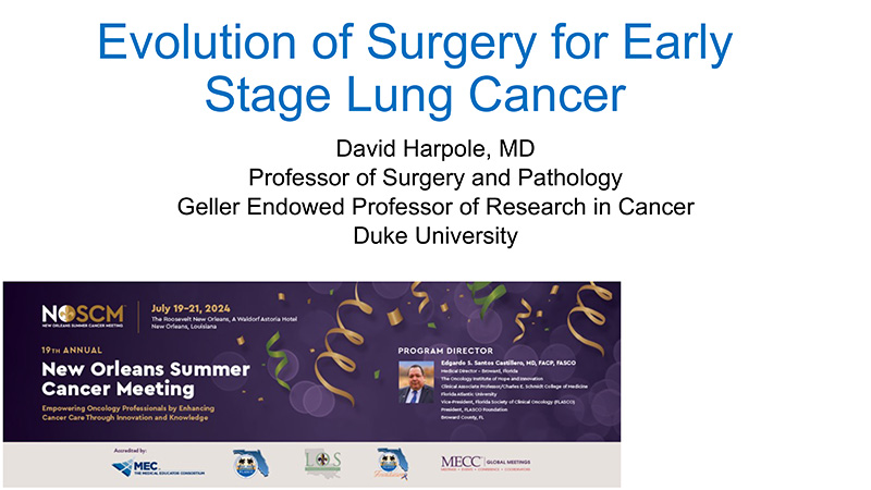 Optimal Surgical Approach in Early Stages NSCLC
