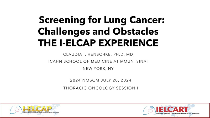Screening in Lung Cancer: Challenges and Obstacles