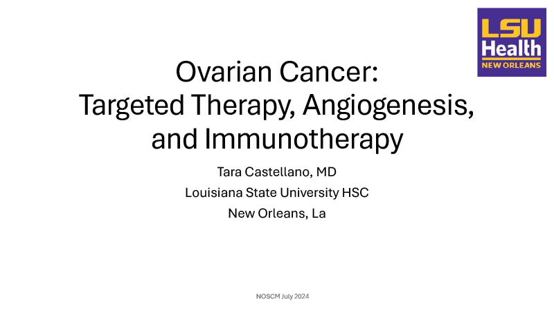 Upfront Treatment for Common Ovarian Cancer (High Grade Serous) Versus Rare Histologies-- Focus on PARPi and Other Targeted Therapies